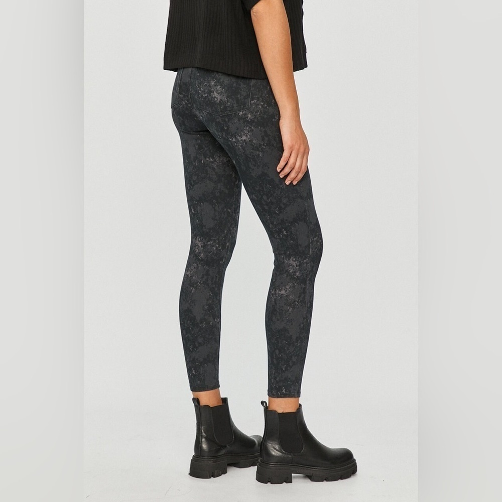 Spanx Jean-ish Ankle Leggings Grey Marble Women’s Size Large - Picture 3 of 6